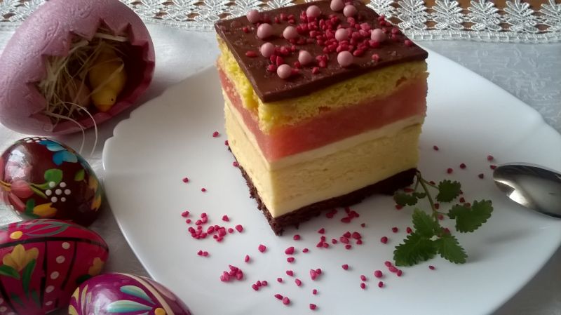 Ciasto z wkładką serową Ciasto z wkładką serową