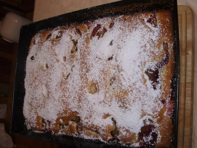 Ciasto ze śliwkami.