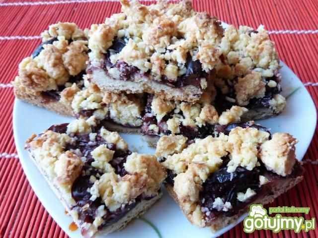 Ciasto ze śliwkami i kokosową kruszonką Ciasto ze śliwkami i kokosową kruszonką