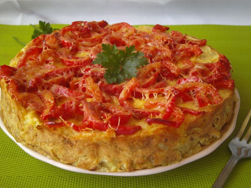 Ciasto ziemniaczane z serem i papryką  Ciasto ziemniaczane z serem i papryką