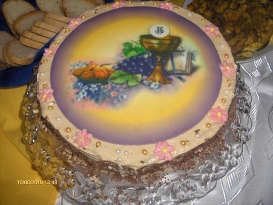 Ciasto(tort) z kremem chałwowym Ciasto(tort) z kremem chałwowym