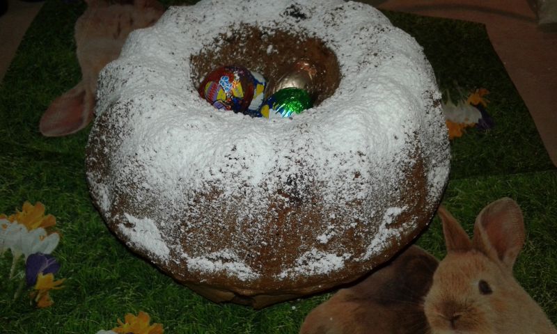 Ciemna baba z kandyzowanymi owocami Ciemna baba z kandyzowanymi owocami