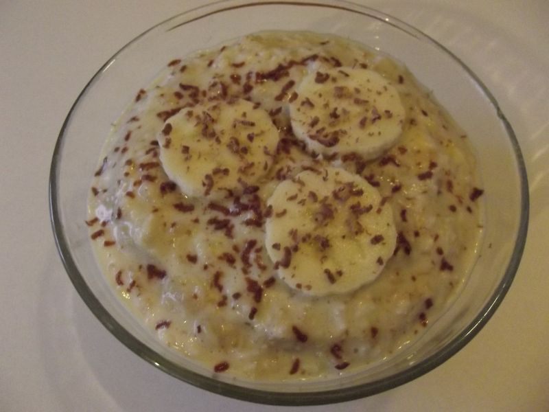 Ciepła owsianka z bananami Ciepła owsianka z bananami