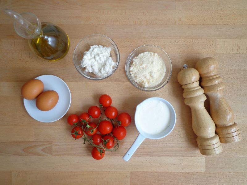 Cocotte z ricottą i pomidorkami Cocotte z ricottą i pomidorkami