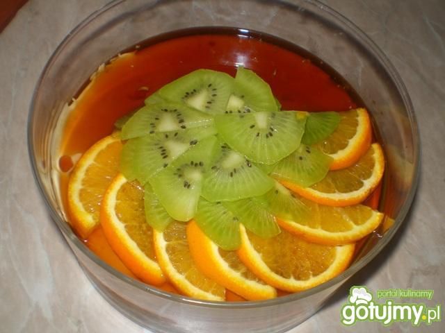 Creme Caramel z owocami  Creme Caramel z owocami