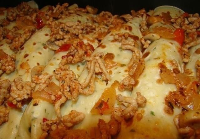 Crespelle z mięsnym nadzieniem