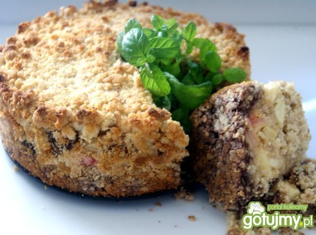 Crumble dwustronne jabłkowo-rabarbarowe Crumble dwustronne jabłkowo-rabarbarowe