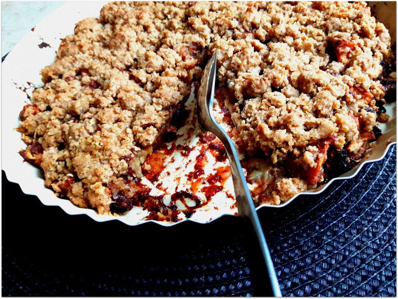Crumble z jabłkami i gruszkami