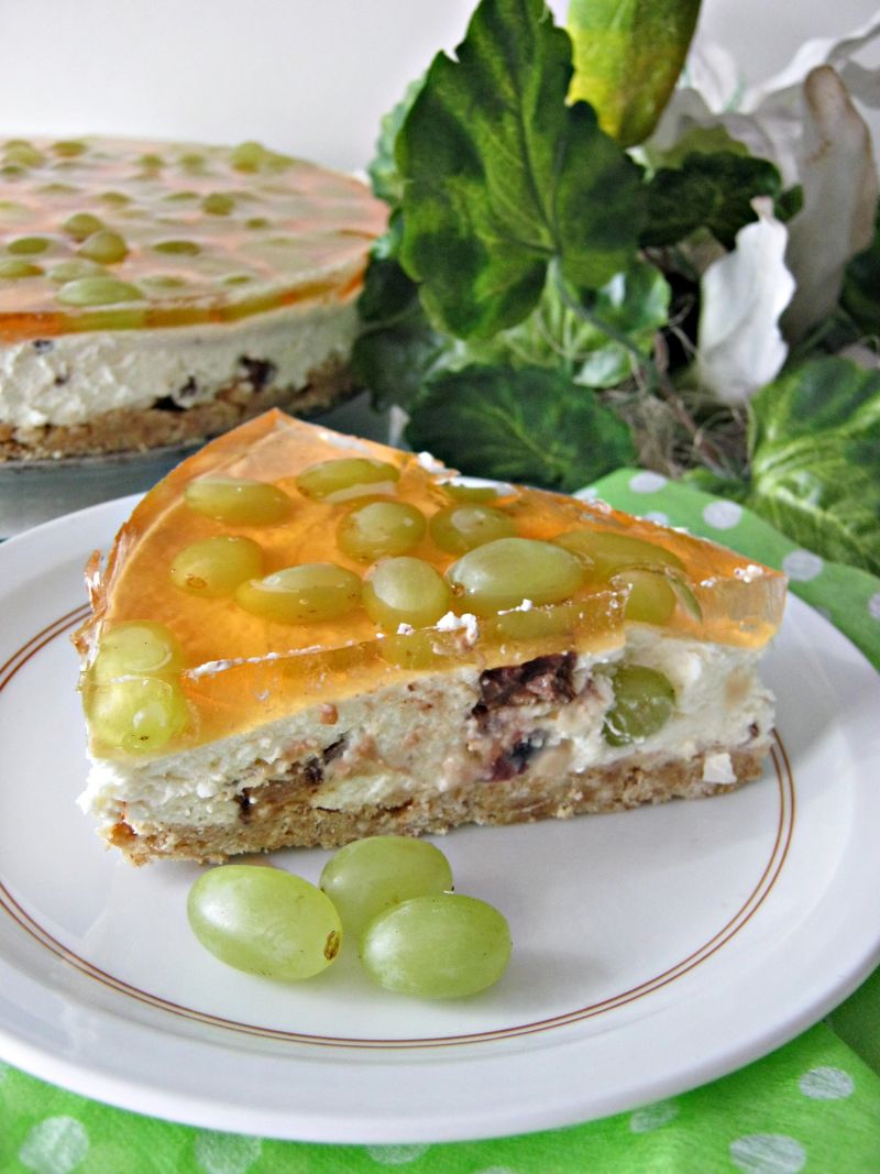 Cukierkowy torcik z winogronami Cukierkowy torcik z winogronami