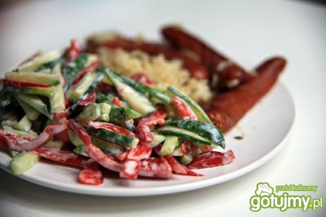 Cukinia z papryka i marchewką Cukinia z papryka i marchewką