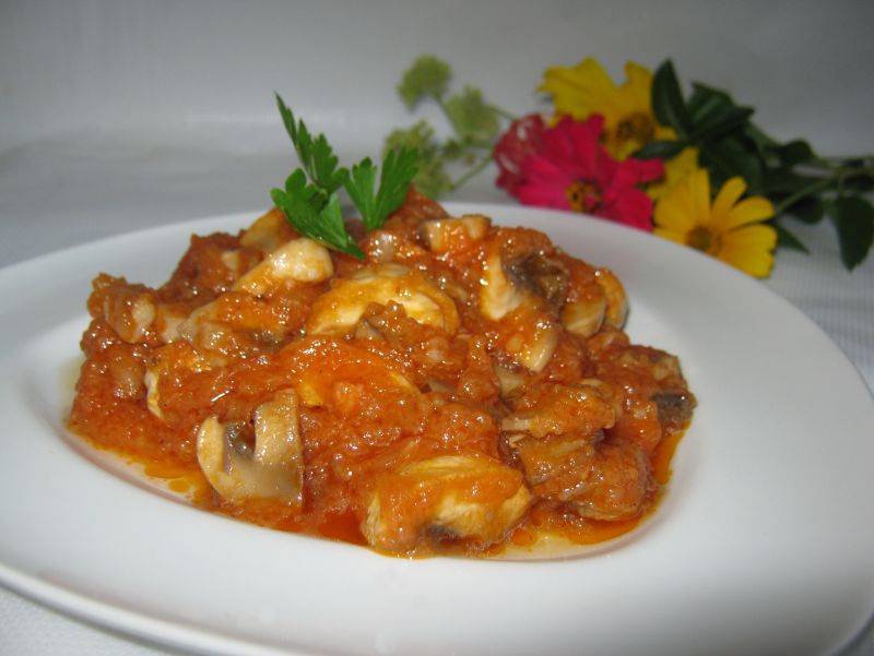 Cukinia z pieczarkami Cukinia z pieczarkami