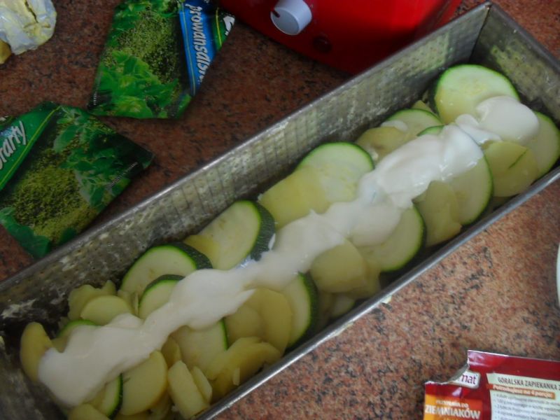 Cukinia zapiekana z ziemniakami