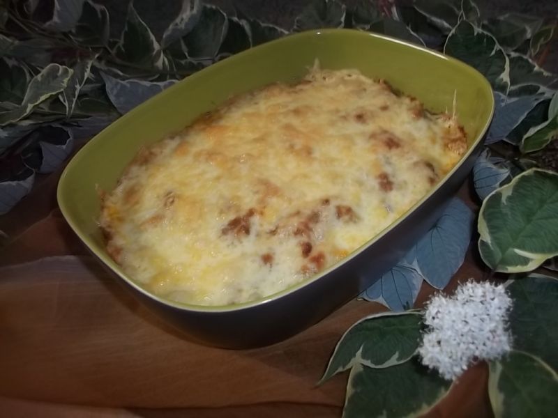 Cukiniowa zapiekanka z leśnymi grzybami Cukiniowa zapiekanka z leśnymi grzybami