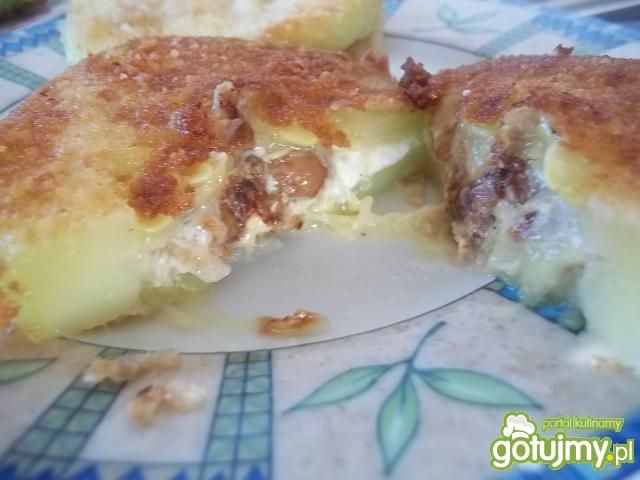 Cukiniowe kieszonki z kurkami