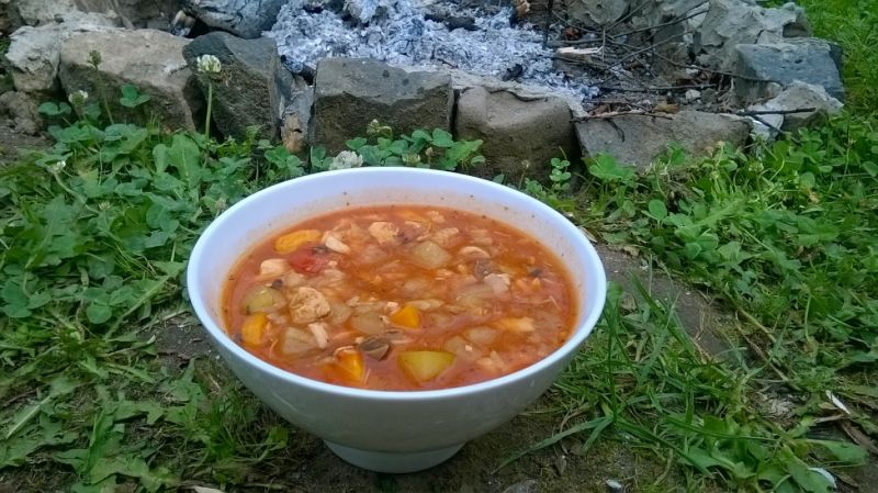 Cukiniowe leczo z ogniska Cukiniowe leczo z ogniska