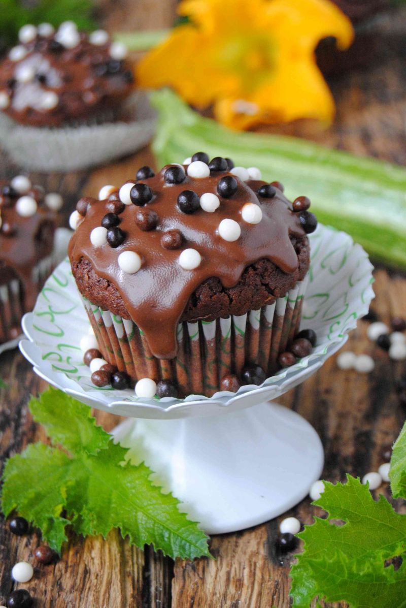 Cukiniowo- czekoladowe muffinki Cukiniowo- czekoladowe muffinki