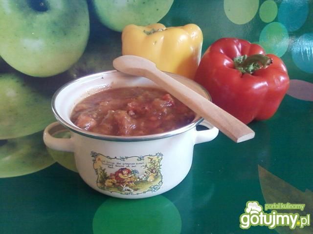 Cukiniowo paprykowy kociołek. Cukiniowo paprykowy kociołek.