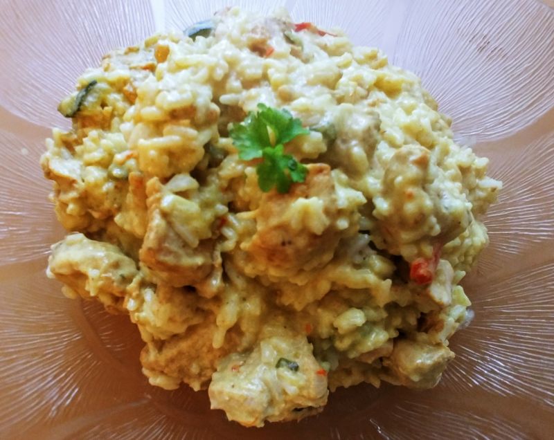 Curry z indykiem, cukinią i papryką Curry z indykiem, cukinią i papryką
