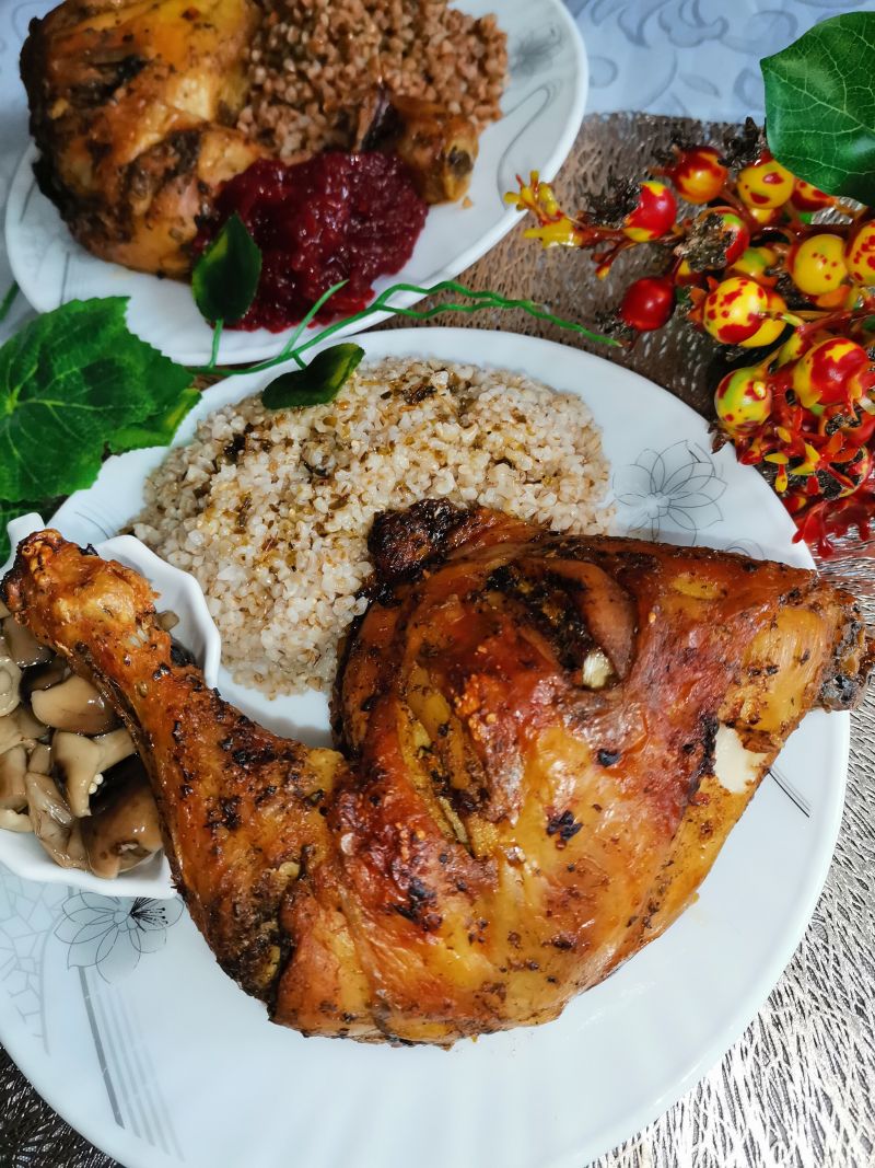 Ćwiartki kurczaka pieczone w przyprawach Ćwiartki kurczaka pieczone w przyprawach