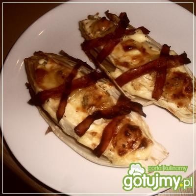 Cykoria zapiekana w serze i szynce Cykoria zapiekana w serze i szynce