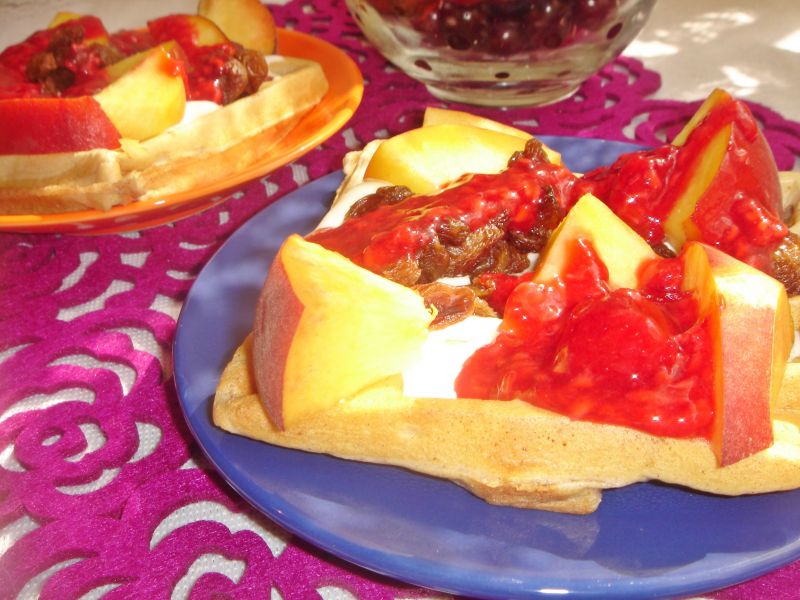 Cynamonowe gofry na bogato Cynamonowe gofry na bogato