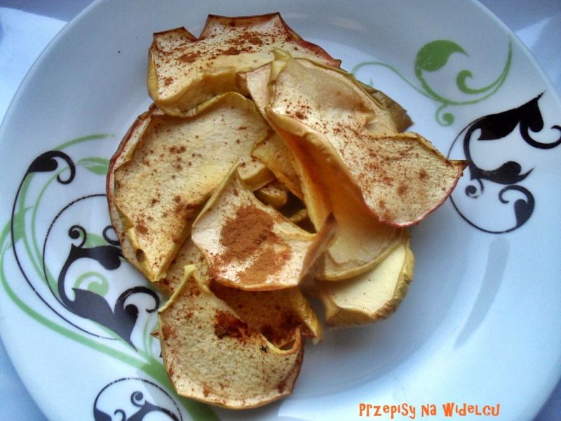 Cynamonowe suszone jabłka Cynamonowe suszone jabłka