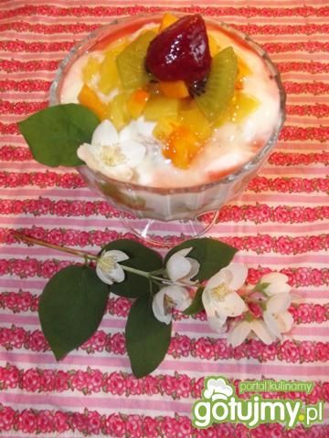 Cytrusowo-crunchowy deser z jogurtem Cytrusowo-crunchowy deser z jogurtem