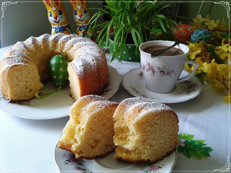 Cytrynowa babka na serku homogenizowanym  Cytrynowa babka na serku homogenizowanym