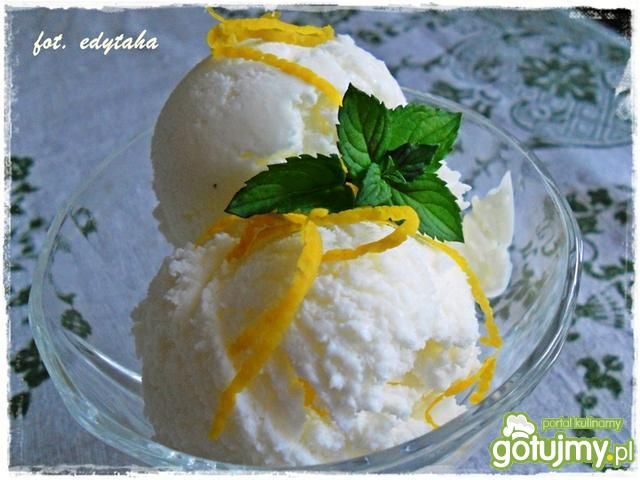 Cytrynowe lody na jogurcie Cytrynowe lody na jogurcie