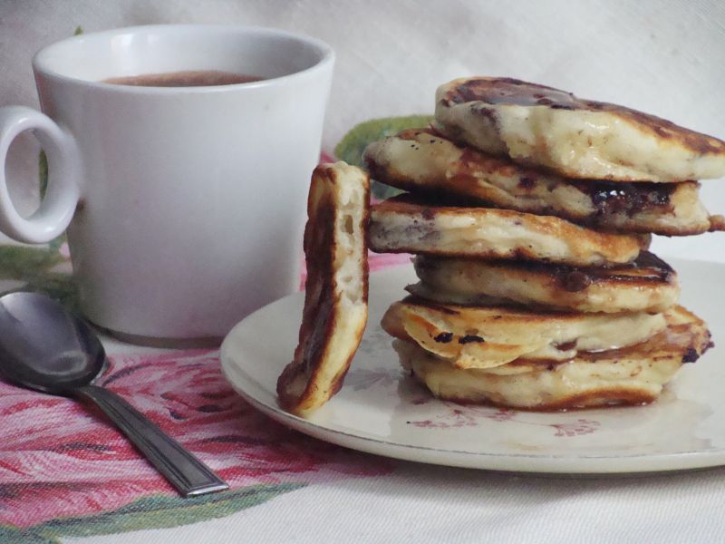 Cytrynowe placuszki z czekoladą 