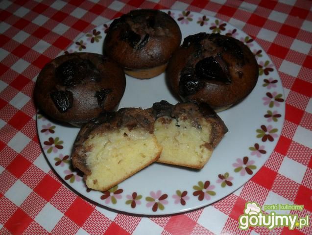 Cytrynowo czekoladowe muffiny z bananami