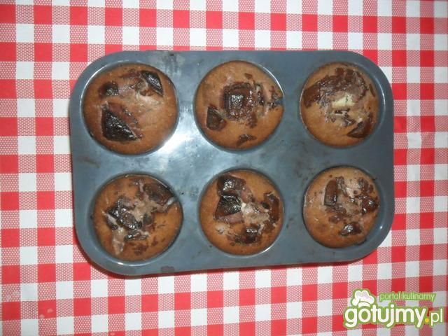 Cytrynowo czekoladowe muffiny z bananami
