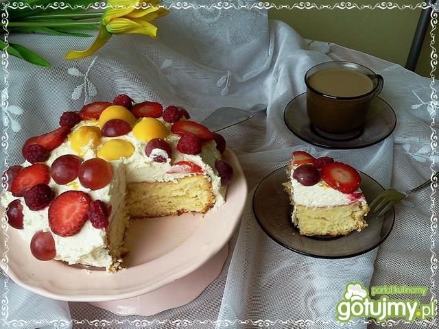 Cytrynowo-owocowy torcik bez okazji