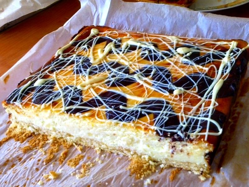 Cytrynowy sernik z falami 