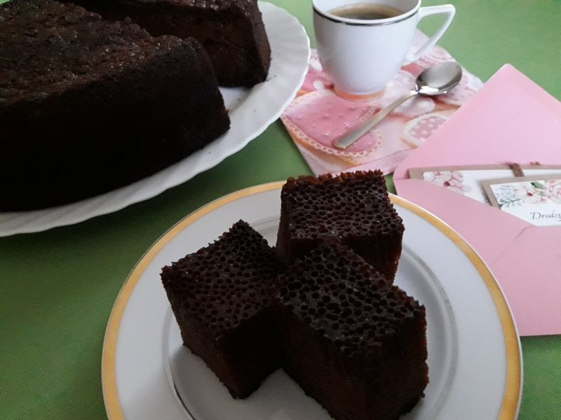 Czarna baba - ciasto z gęsiarki