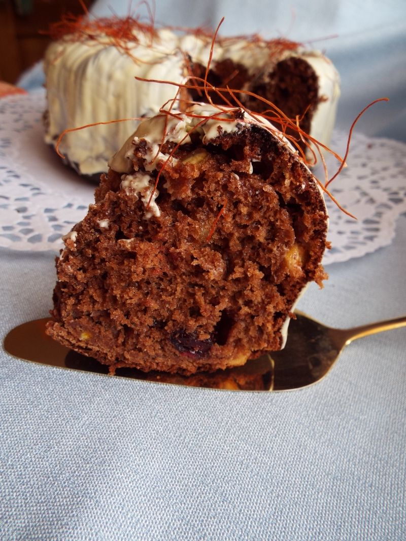 Czekoladowa baba drożdżowa z ostrą nutą  Czekoladowa baba drożdżowa z ostrą nutą