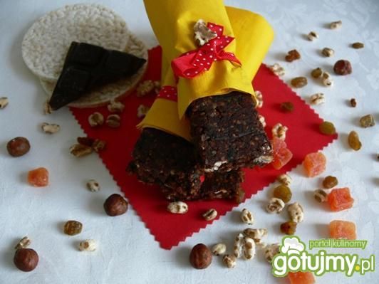Czekoladowe batoniki z wafli ryżowych