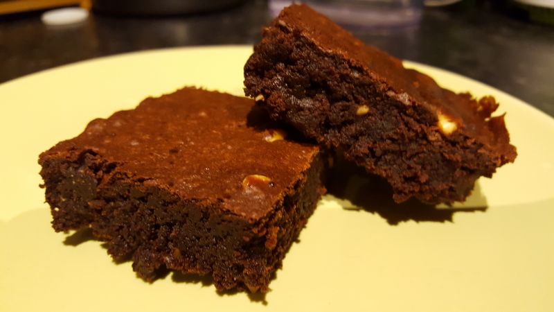 Czekoladowe brownie z masłem orzechowym Czekoladowe brownie z masłem orzechowym