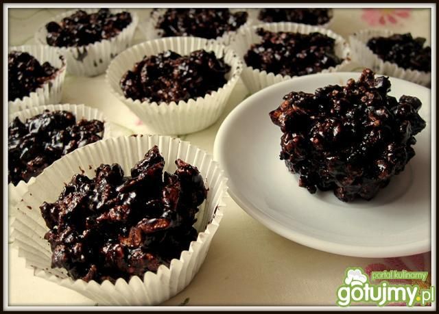 Czekoladowe ciasteczka z wafli ryżowych