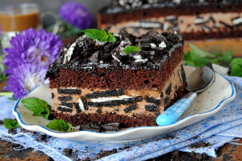Czekoladowe ciasto oreo Czekoladowe ciasto oreo