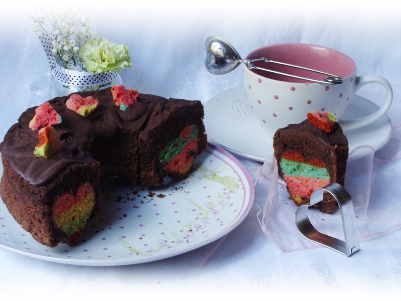 Czekoladowe ciasto z sercem