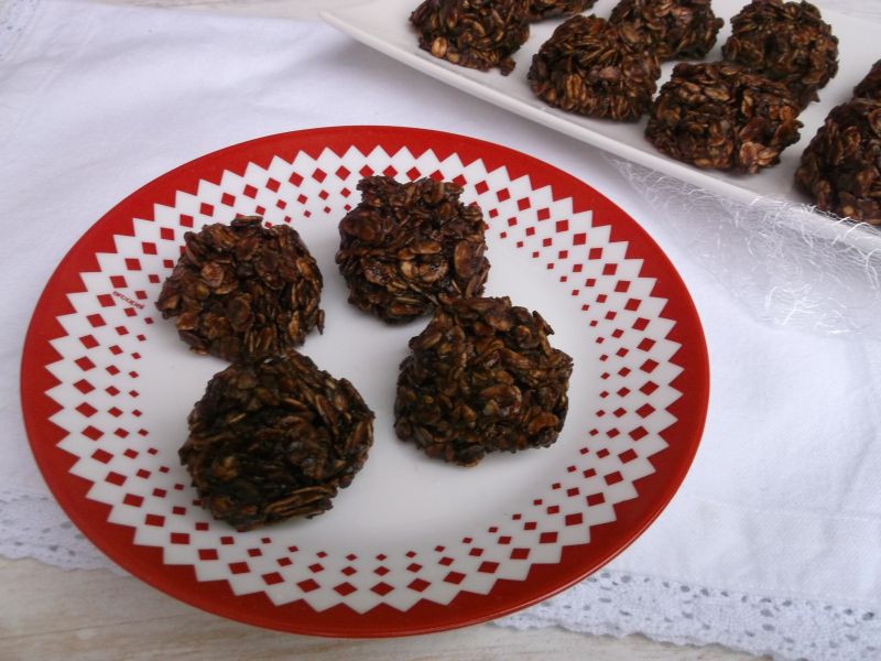 Czekoladowe kulki z płatków owsianych