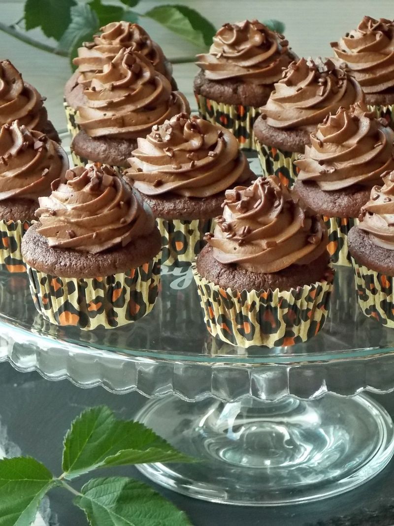 Czekoladowe muffinki z buraczkami