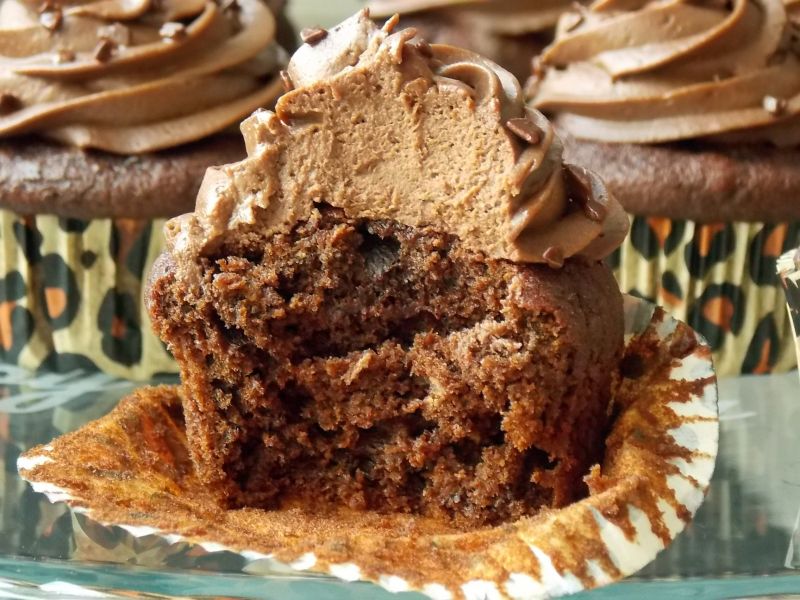 Czekoladowe muffinki z buraczkami