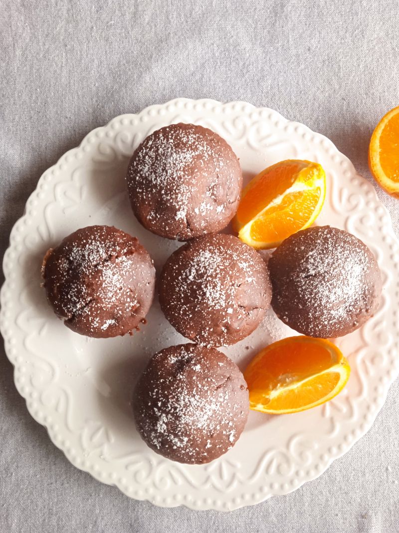 Czekoladowe muffinki z pomarańczą