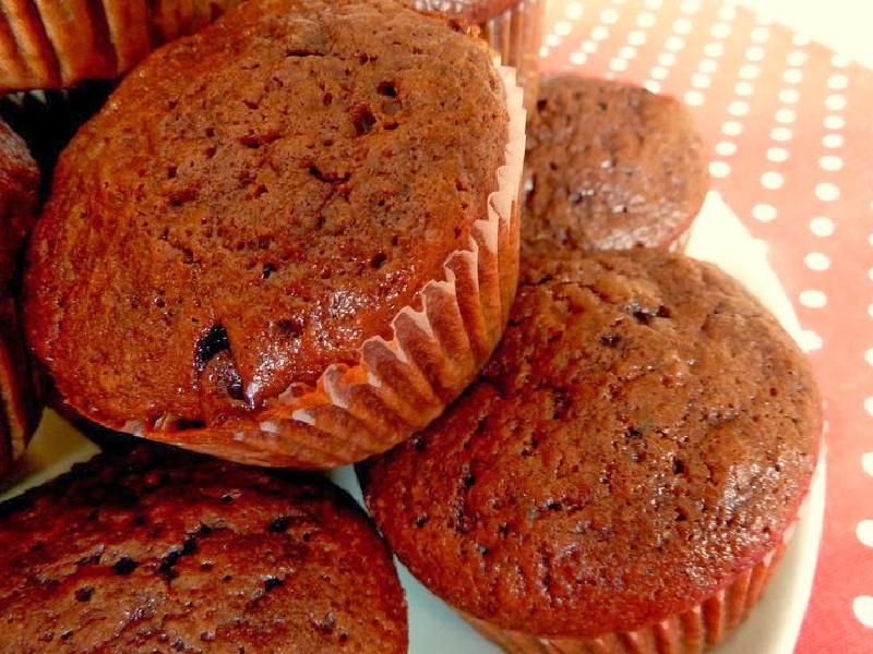 Czekoladowe mufiinki ze skórką pomarańczy