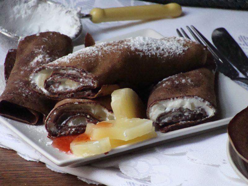 Czekoladowe naleśniki Czekoladowe naleśniki