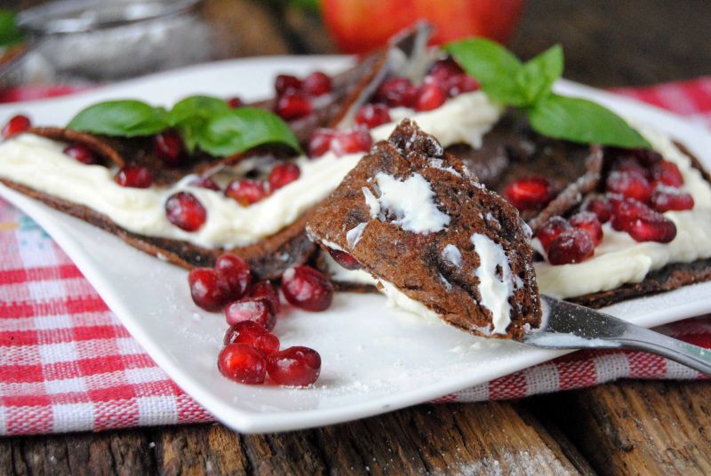 Czekoladowe naleśniki z serem i grantem