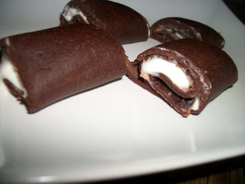 Czekoladowe naleśniki z serkiem wg Zub3ra