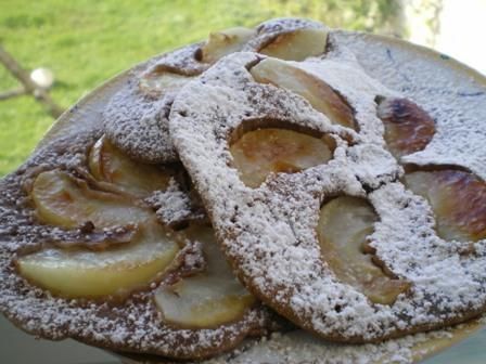 Czekoladowe placuszki z jabłkami